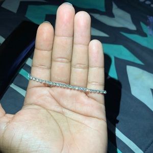 Diamond bolo bracelet